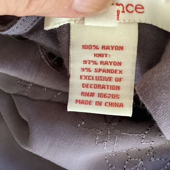 Sundance Embroidered Gray Midi Dress Lace Knit Women’s 6 Boho Long Sleeve - Picture 10 of 10